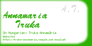 annamaria truka business card